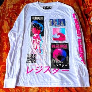 RGSTR “Legendary” White Long Sleeve Shirt (Small)